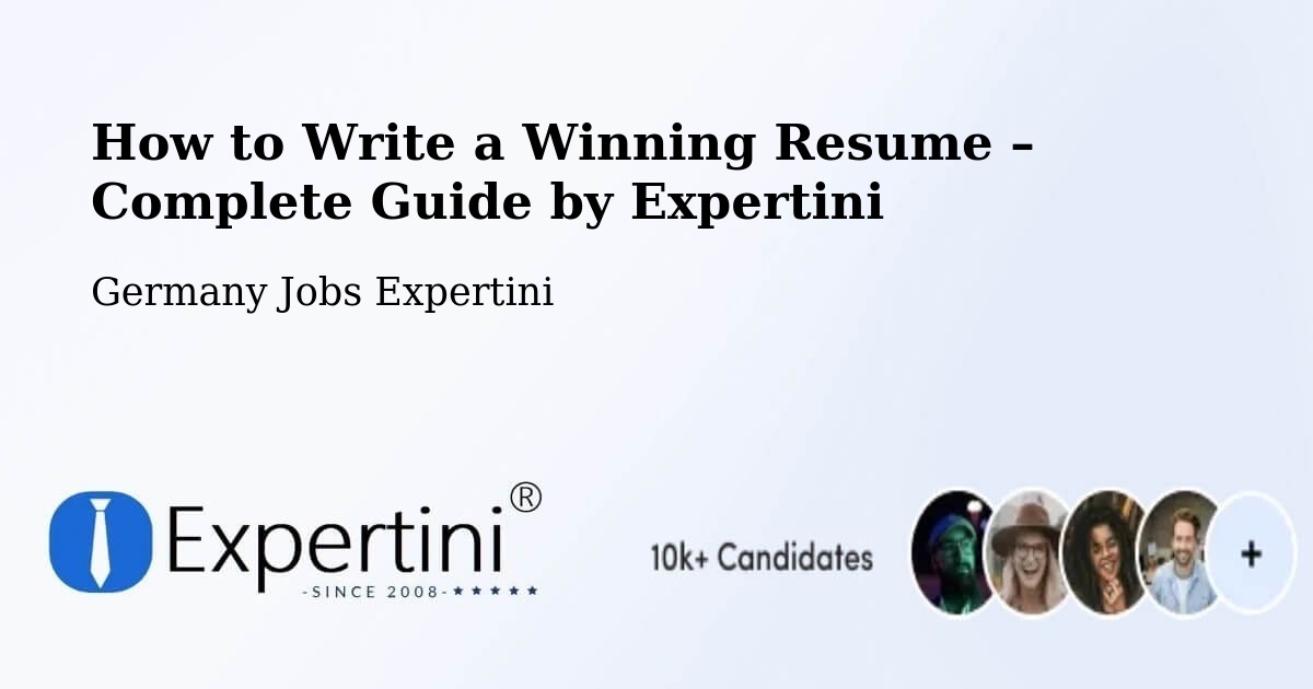 Resume Writing Guide for Job Seekers – Adelsheim - Adelsheim, Germany Jobs Expertini